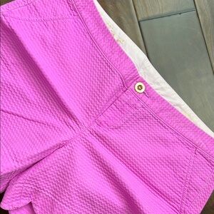 Women's Pink/purple Textured Shorts